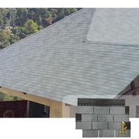 Blaue Asphalt Dachziegel Baustoffe für Haus isolierung Bau China Mosaik Sechseckige Bitumen Dachs chind eln