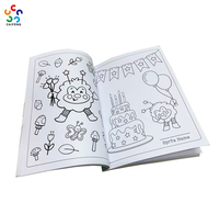 Libro de Colorear para Niños de Papel Recubierto y Laminado con Película Cosida e Impresa Personalizada OEM de Caifeng Guangxi