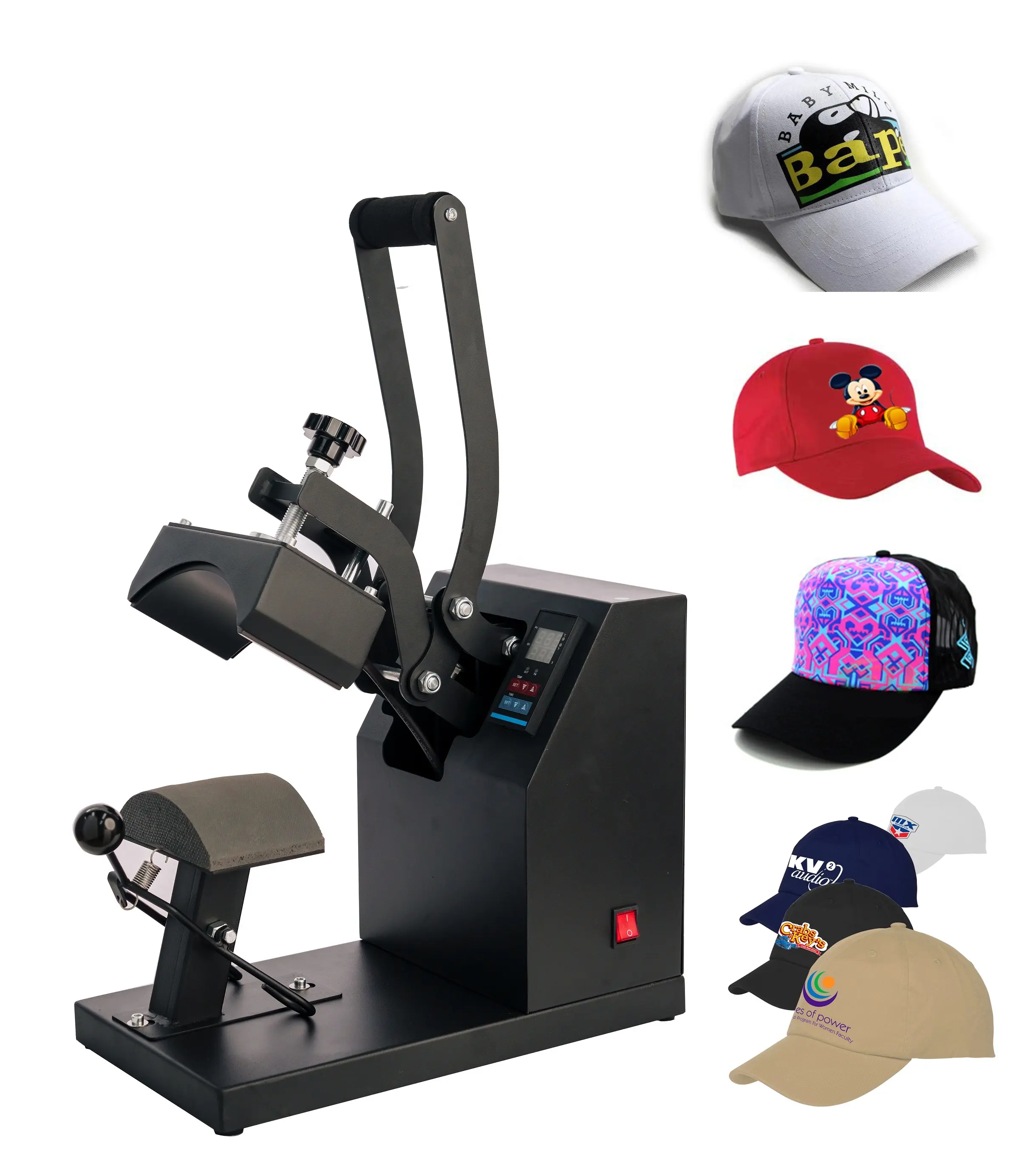 Lowest Price Manual Hat Cap Heat Press Machine