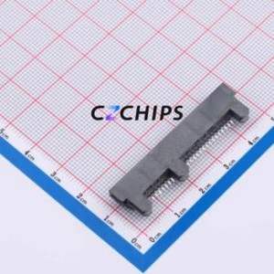 SATA-001-M22S1BY-A Hard Drive Connector (SAS/SATA/M.2) SMD Connector SATA Male 22P Clamp Plate - Product Image 2