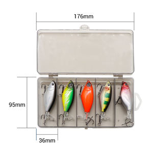 5PCS VIB D'eau Salée Queue <span class=keywords><strong>Totor</strong></span> 6g 11g Spin Whopper Hélice Flottant Appât Dur Leurres Ensemble - Product Image 2