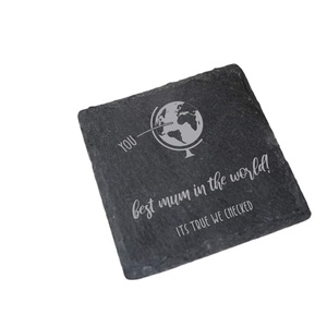 Plateau de fromage carré rectangulaire noir naturel, 30x30, assiettes en ardoise en pierre de Steak de Sushi pour Restaurant Offre Spéciale - Product Image 1