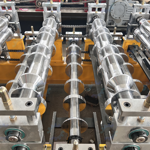 เครื่องขึ้นรูปเหล็กแผ่น Hauan Machinery ขนาดความกว้างป้อนวัสดุ 1220 มม. สำหรับทำกระเบื้องเหล็กเคลือบสีสำหรับหลังคา - Product Image 4