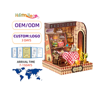 Kit de bricolage Hamaileon Custom Book Nook avec éclairage LED, artisanat, vitrine, boutique de gâteaux, maison miniature en bois pour adultes