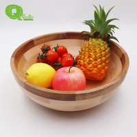 Nouveau saladier en bois 100% naturel, écologique, grande capacité, bol rond