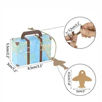 Motif d'impression personnalisé haute qualité couleur écologique mini valise pour fête de bonbons emballage en carton boîte de papier fête
