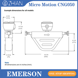 เครื่องวัดการไหลและความหนาแน่นของก๊าซ CNG รุ่น CNG050 EMERSON Micro Motion CNG Coriolis ความแม่นยำสูง สำหรับตู้จ่ายก๊าซ CNG - Product Image 5