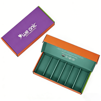 Boîte d'expédition personnalisée multicolore en carton ondulé avec séparateur, emballage de tonique végétal, solution d'expédition de produits de santé de marque