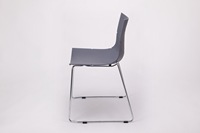 Chaise de salle à manger en plastique de style scandinave pour dortoir d'étudiant assorti de meubles de contrat de Offre Spéciale