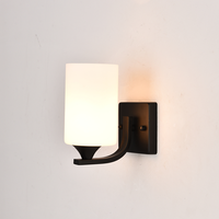 Applique Murale LED Dorée de Haute Qualité en Fer et Verre, Style Nordique Moderne Vintage, pour Couloir, Chambre, Hôtel, Intérieur, Dimmable, Garantie 2 Ans