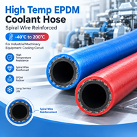 Tuyau de système de refroidissement EPDM -40~200 ℃   Tuyau de radiateur en caoutchouc lisse renforcé tressé en polyester