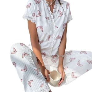 Vêtements d'intérieur d'été européens et américains, sexy, à imprimé floral, respirants, à taille élastique - Product Image 1