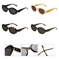 Lunettes de Soleil Polarisées Premium Logo Personnalisé Hommes Femmes Nouvelle Mode Noir Foncé Surdimensionné Ovale Fait à la Main en Acétate Lunettes de Soleil Modernes Vente en Gros