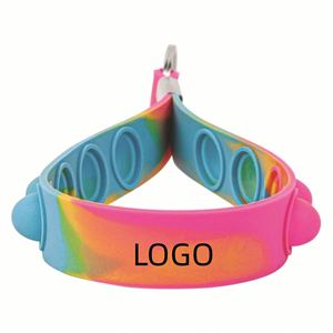 Promotional Silicone Wrist Keychain <b>Lanyard</b> Custom Logo <b>for</b> <b>Key</b> Organization - Product Image 1