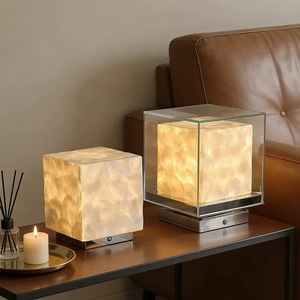 Lámpara de mesa de estilo japonés Yu-Tang, fuente de luz LED E27 para sala de estar, dormitorio, estudio, diseño de ambiente - Product Image 4