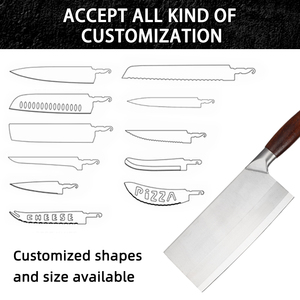 Couteaux de chef faits main en acier inoxydable, hachoir à viande et à poisson, couteau à découper la viande chinoise, écologique en plastique – Vente chaude - Product Image 5