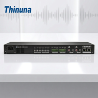 Amplificateur IP SIP Thinuna IP-2150AP III à double port réseau avec annulation d'alarme incendie 24V, amplificateur de puissance 2*150W montable en rack pour écoles