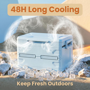 50L/45L Solar Powered <b>Portable</b> Car Freezer <b>Fridge</b> Foldable Waterproof Cooler Box Outdoor Camping - Product Image 1