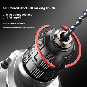 ไขควงไฟฟ้า 10 มม. ชุดเครื่องมือแบบมีสาย ชุดเครื่องมือเจาะ ชุดเครื่องมือไฟฟ้า เครื่องเจาะ สำหรับ<span class=keywords><strong>งาน</strong></span>ปรับปรุงเล็กๆ ฮาร์ดแวร์ - Product Image 5