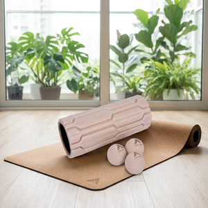 Rouleau de massage en mousse et balles de yoga portables Chia Jeng, haute densité EVA, pour Pilates et étirements - Product Image 1