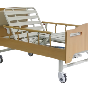 Cama Hospitalaria Manual de Dos Manivelas con Cabecero Metálico y Barandilla, para Cuidado en el Hogar, con 3 Años de Garantía y 4 Ruedas - Product Image 4