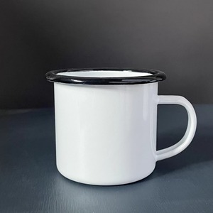<span class=keywords><strong>Tasse</strong></span> à café de feu de camp émaillée jaune de 350ml avec logo <span class=keywords><strong>personnalisé</strong></span> réutilisable classique vintage moucheté <span class=keywords><strong>tasse</strong></span> de camping portable - Product Image 5