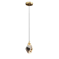 Luminaire suspendu PM populaire de luxe léger pour restaurant, design moderne et minimaliste en cristal, pour table à manger, comptoir de bar, éclairage domestique