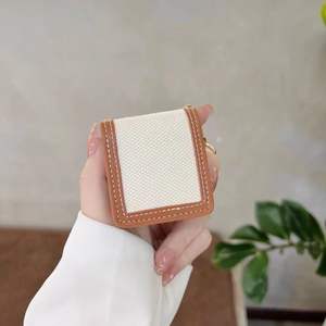 เคสหูฟังดีไซเนอร์สำหรับ Apple airpods Pro 2เคสสไตล์หรูหราสำหรับ Gen2 <span class=keywords><strong>Gen3</strong></span>เคสหนัง PU - Product Image 5