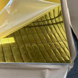 Placa de Espelho Acrílico Iridescente Olida 2mm/3mm Acabamento Dourado Extrudado Tamanho 1220x2440mm Ecológica para Publicidade e Serviço de Corte - Product Image 4