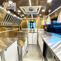 Remorque alimentaire en acier inoxydable finition miroir, cuisine mobile entièrement équipée, remorque de restauration pour la vente de café, de glaces et de hot-dogs