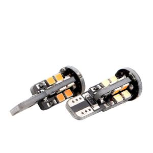 자동차 LED 브레이크 라이트 T10 2835 22smd 캔버스 앰버 아이스 블루 듀얼 컬러 5w Led 독서 폭 빛 회전 신호 전구 자동차 - Product Image 6