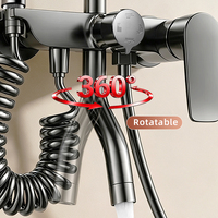 Meilleure vente en stock : Ensemble de douche thermostatique à touches piano, 4 modes, 4 sorties, jet doux, chromé – Le favori d'Europe et d'Amérique