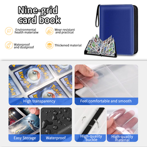 Kaplo – <span class=keywords><strong>Album</strong></span> de collection de <span class=keywords><strong>cartes</strong></span> à collectionner et professionnelles en PU couleur unie, avec logo personnalisé, capacité 400-900 <span class=keywords><strong>cartes</strong></span>, <span class=keywords><strong>pour</strong></span> <span class=keywords><strong>cartes</strong></span> <span class=keywords><strong>Pokémon</strong></span> et TCG - Product Image 2