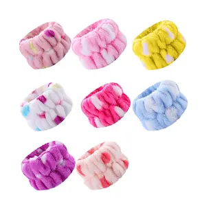 New Arrival Microfiber Scrunchies Washing Face Absorbent Towel Wrist Spa Washband For Women Prevent Liquid From Spilling