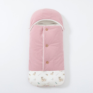 Sac de couchage pour <span class=keywords><strong>poussette</strong></span>, panier de transport, automne-hiver, épais, universel, pour nouveau-né, anti-froid, chaud, amovible, en velours côtelé - Product Image 2