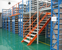 Solution de stockage d'entrepôt, système de rayonnage de mezzanine, structure en acier, plateforme de mezzanine, rayonnage de mezzanine