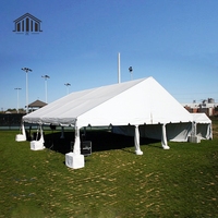 Tentes de réception de luxe en aluminium 20x20, 10x20, 30x40, pour 150, 300, 1000 personnes, cadre noir, double imperméabilité, pour mariage et événements en extérieur