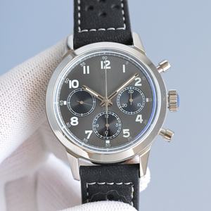 Reloj Mecánico de Alarma Simple, de Lujo, de Marca de Diseño, Unisex, para Negocios, de Acero Inoxidable de 42 mm, con Cristal de Zafiro Azul de 20 mm - Product Image 1