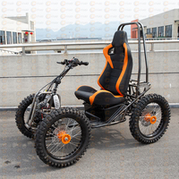 Skuter Listrik Daya Tinggi 5000W untuk Dewasa Motor Ganda Ban 20 Inci Segala Medan Off Road