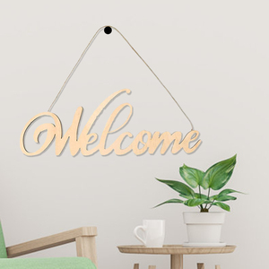 Panneau en <span class=keywords><strong>bois</strong></span> « Bienvenue à la maison », lettres en <span class=keywords><strong>bois</strong></span>, blocs de mots pour couronnes, artisanat, décoration murale et <span class=keywords><strong>porte</strong></span>. - Product Image 2