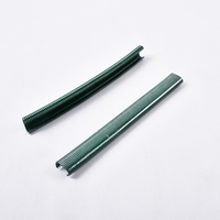 Clips en C HR17 fiables en PVC vert pour clôtures à filet pour oiseaux, cages à volailles et supports de plantes