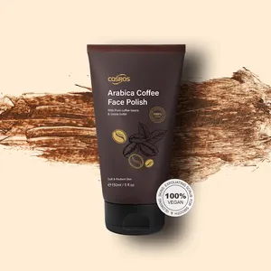 Custom Logo OEM Natural Whitening Exfoliating Feeling Arabica Coffee Face Polish Scrub Body Skin Care Products Private Label