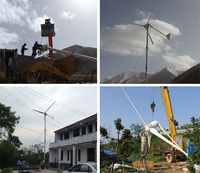 Kit d'éolienne à axe vertical Maglev 600W 1000W 5kW 10kW pour zones à faible vitesse du vent