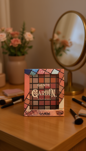 Palette de fards à paupières SALDC Candy Garden, fini mat, haute pigmentation, pour carnations moyennes, 18 couleurs - Product Image 2