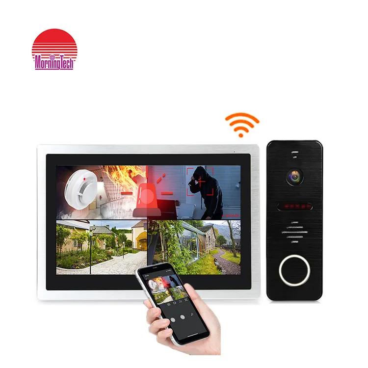 Wireless Building Gate Classroom School Office Multiple Intercom System Systems For Home Video Door Phone With Screen