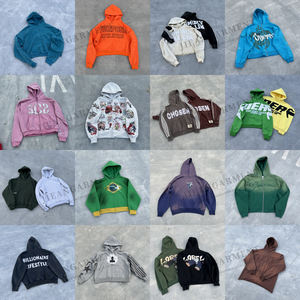 ओम कस्टम फ्लेक्स हुडी हेवीवेट कॉटन जिपर हुडी एसिड धोया हुआ प्रिंट जिप हुडी पुरुषों - Product Image 5