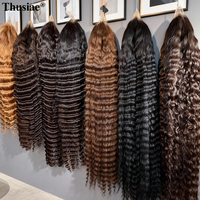Perruque frontale HD sans colle en cheveux humains bruts vierges vietnamiens originaux, qualité salon américaine, premium, super double drawn, pré-épilée