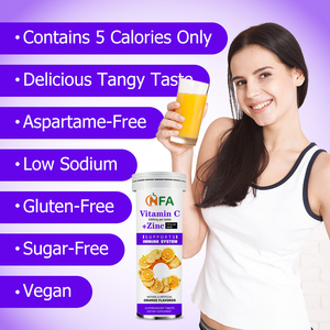 Customizable Vitamin C Zinc Effervescent Tablets with Vitamin C and Potassium Herbal <b>Supplement</b> Supports Immune System Tablets - Product Image 4