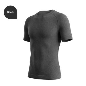 Maglietta a Maniche Corte in Lana Merino Personalizzata per <span class=keywords><strong>Uomo</strong></span>, Traspirante e ad Asciugatura Rapida, per Escursionismo e Attività all'Aperto - Product Image 6
