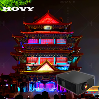 Projecteur vidéo interactif avec connectivité HDMI, design portable, haut-parleur intégré pour des projections architecturales immersives